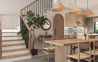 Căn hộ mẫu mang phong cách Wabi Sabi